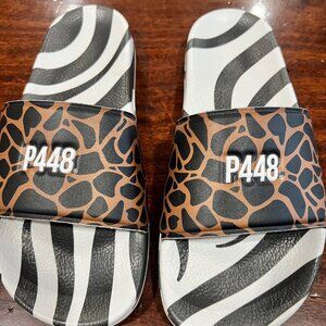 P448 Zebra & Giraffe Print Slides